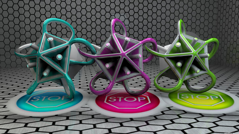 Three Star-shaped Objects