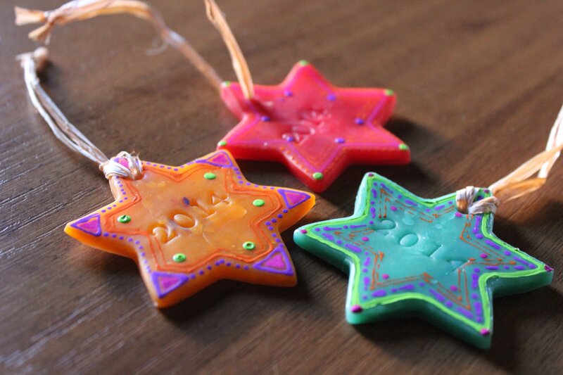 Three Star-shaped Ornaments
