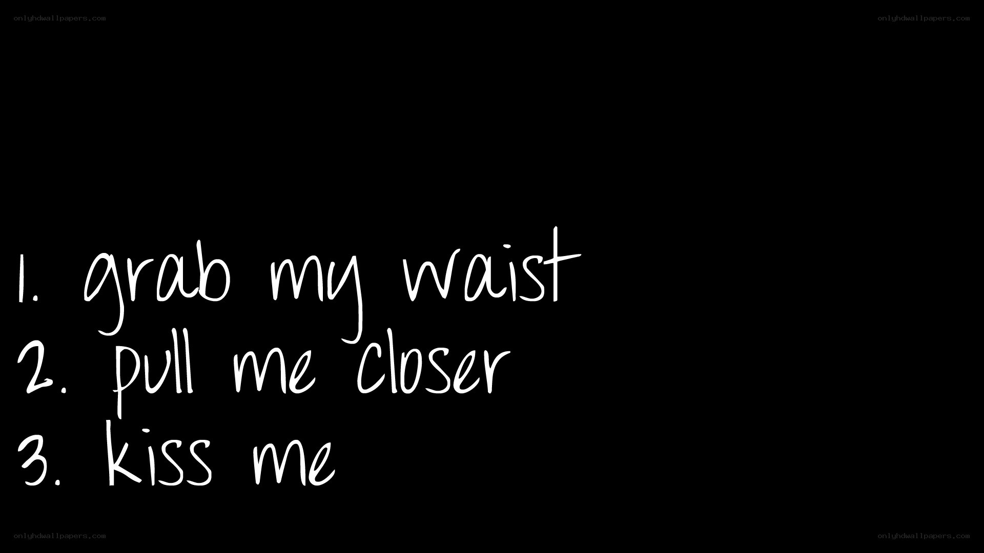 three steps to a kiss