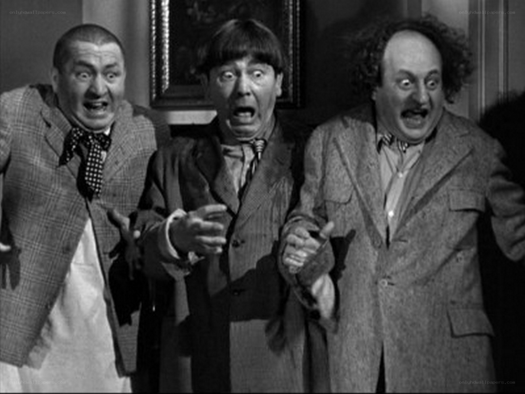 Three Stooges in shock
