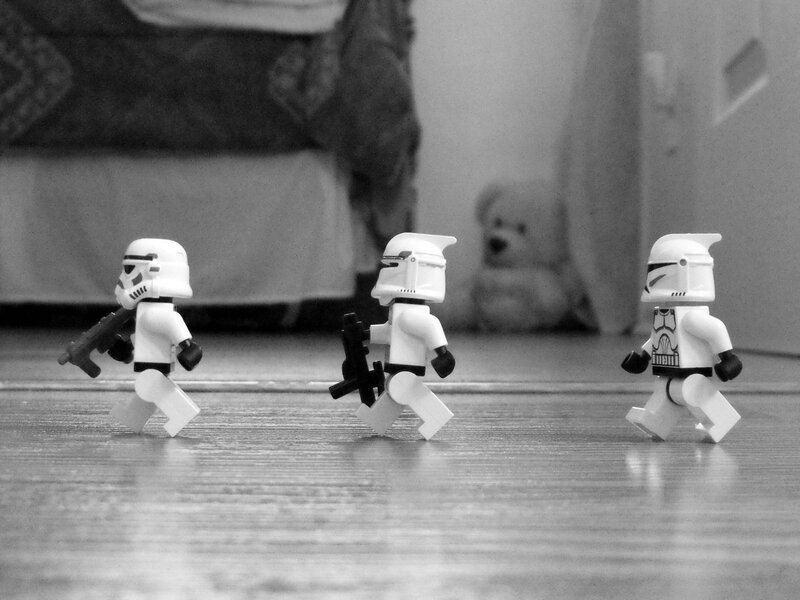 Three Stormtrooper Figures — Black