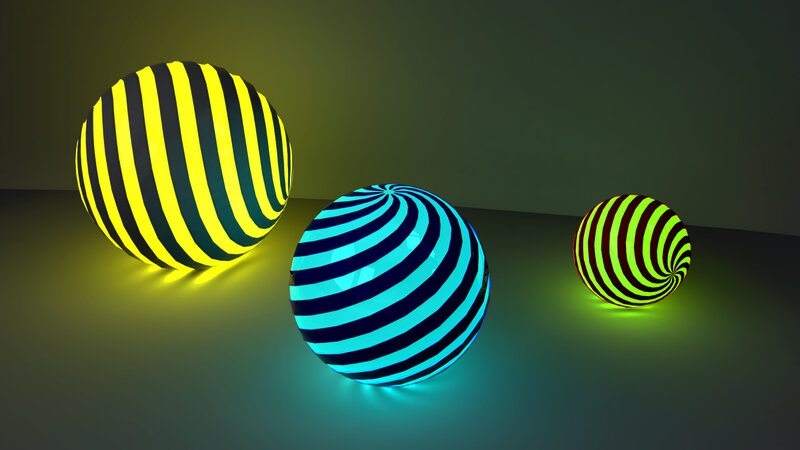 Three Striped Spheres