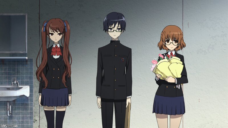 Three Students in Uniform — Black