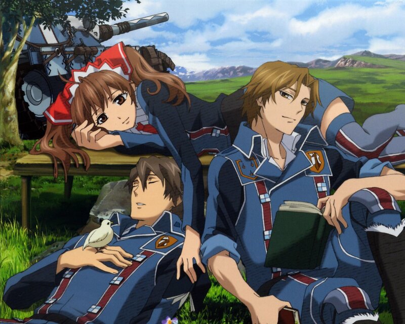 Three Students in Uniform