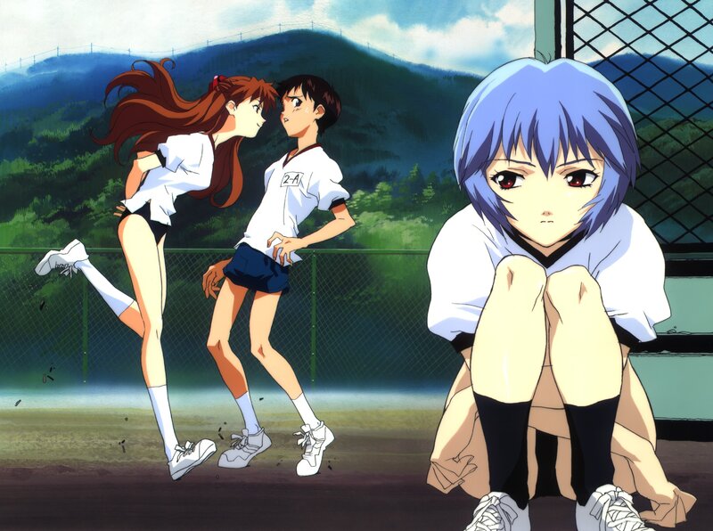 Three Students on a Track