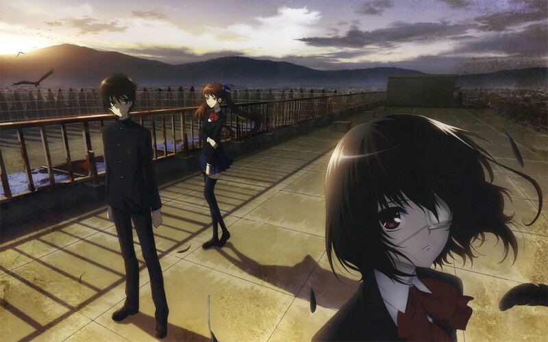 Three Students on Rooftop