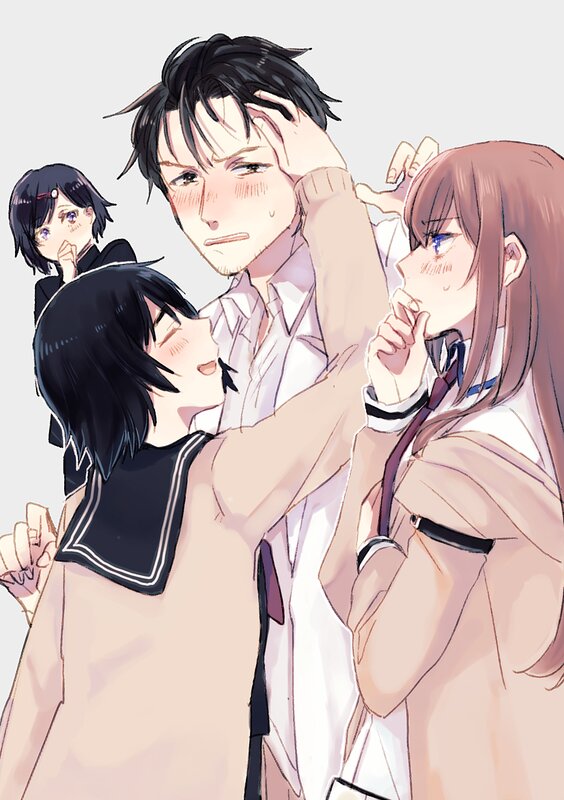 Three Students with One Man