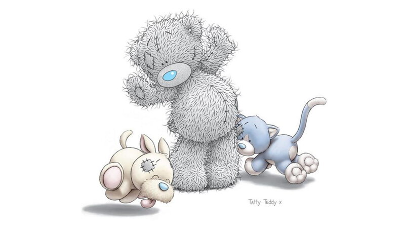 Three Stuffed Animals — Gray