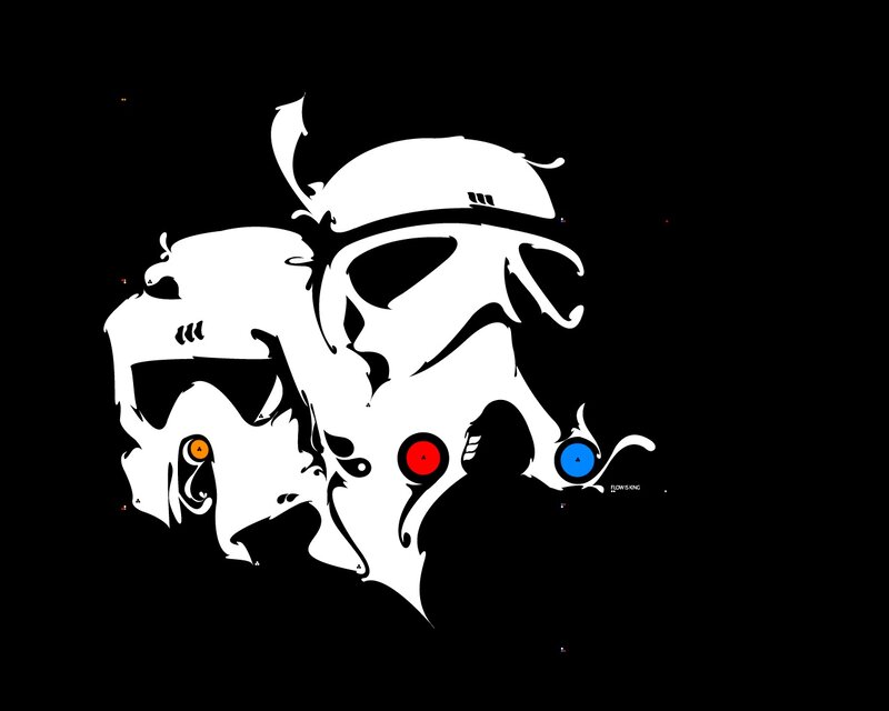 Three Stylized Figures