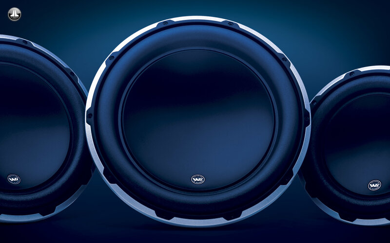 three subwoofers in a row