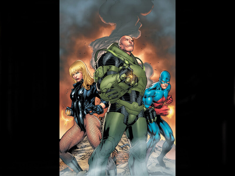 Three Superheroes in Action