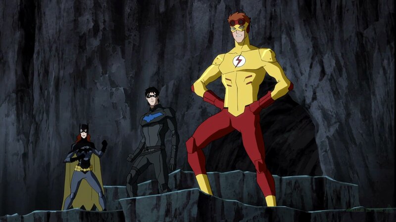 Three Superheroes in Cave