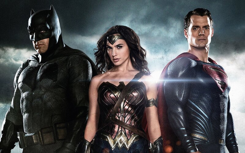 Three Superheroes Standing — Black