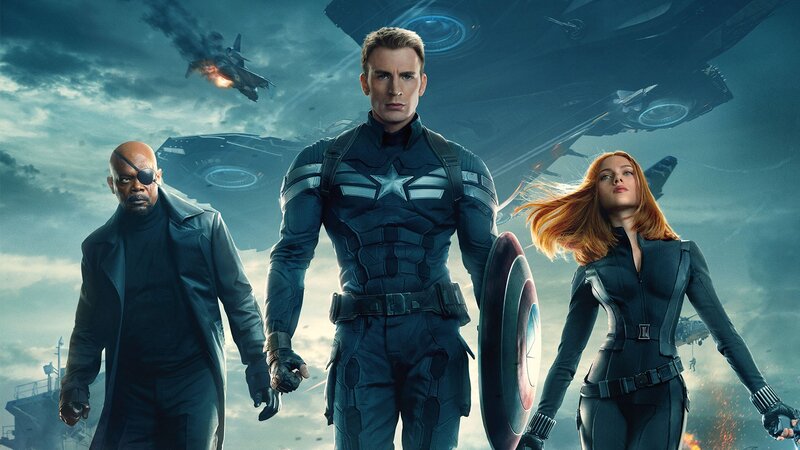 Three Superheroes Standing — Blue