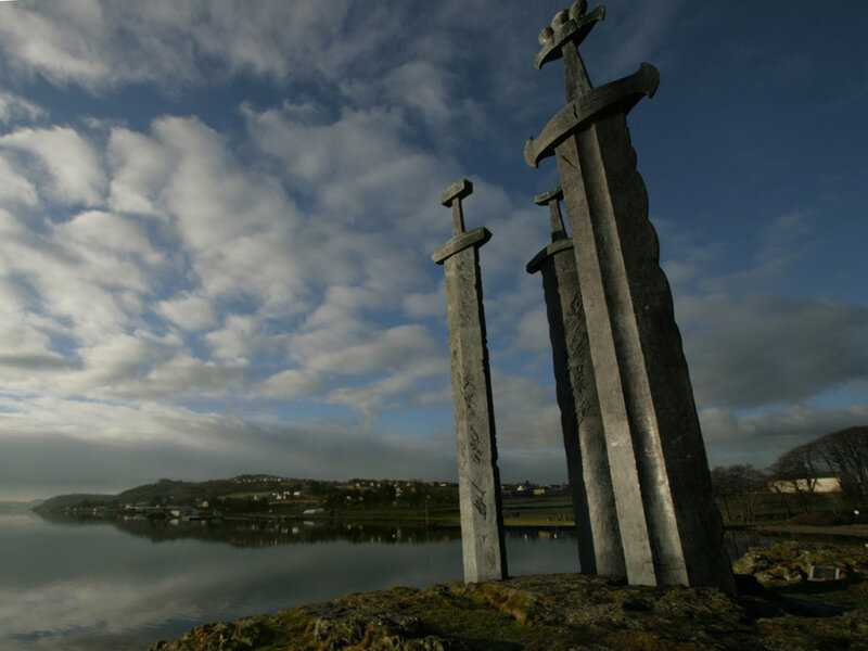 Three Sword Sculptures