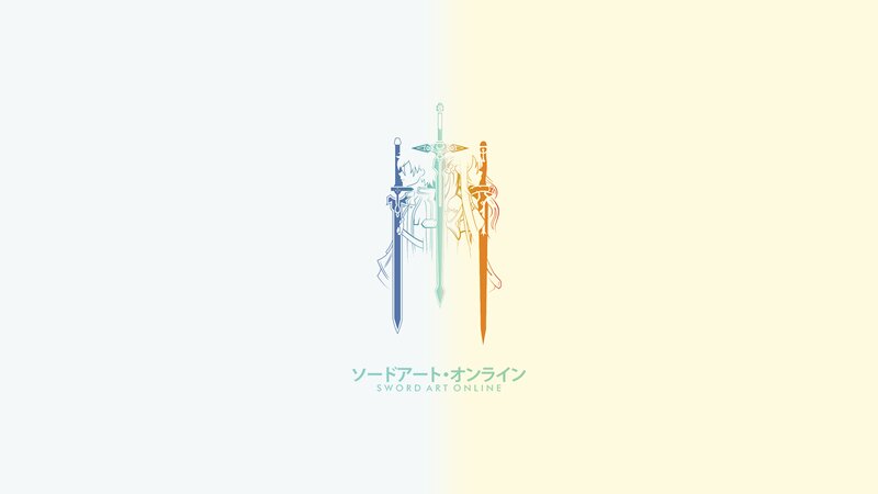 Three Swords with Silhouettes