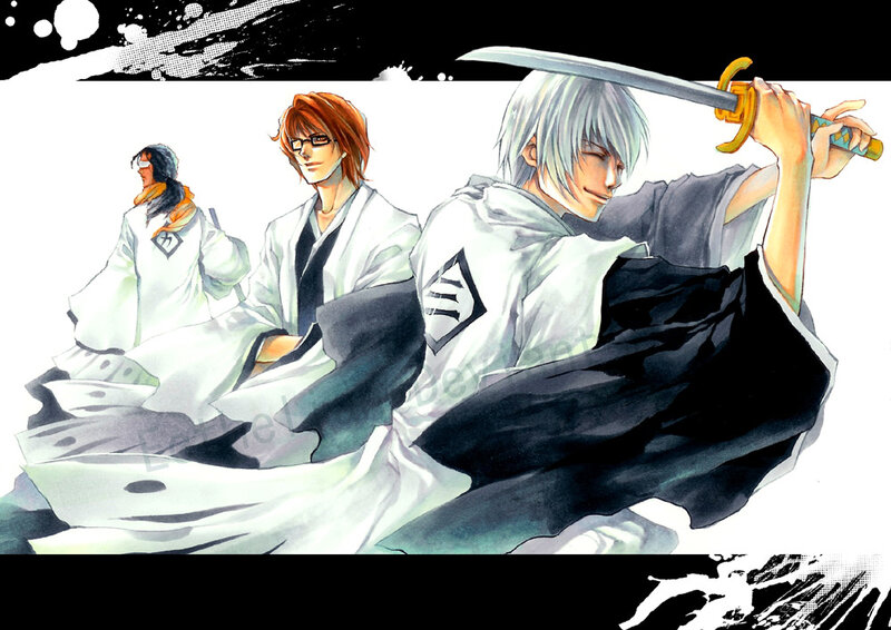 Three Swordsmen in White Robes — Dramatic