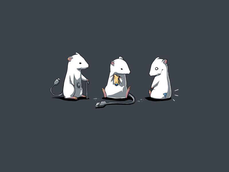 Three tech mice