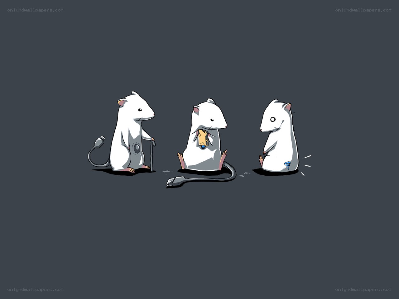 Three tech mice