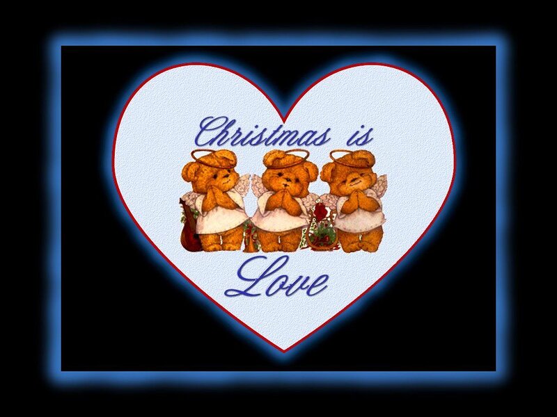 Three Teddy Bears as Angels