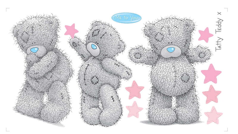 Three Teddy Bears — Gray
