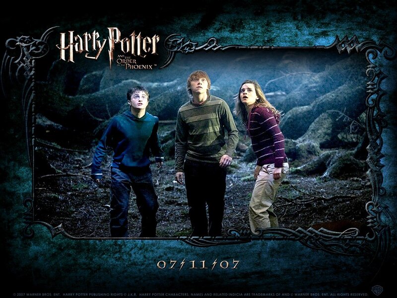 Three Teenagers in Forest — Blue