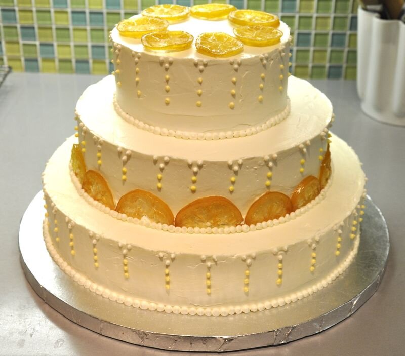 Three-tier Lemon Cake