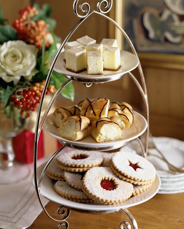 Three-tiered dessert stand