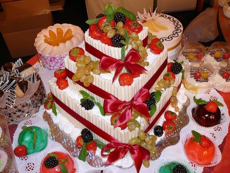 Three-tiered Fruit Cake