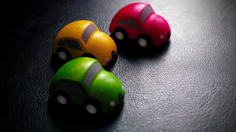 Three Toy Cars — Green