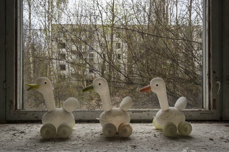 Three Toy Ducks