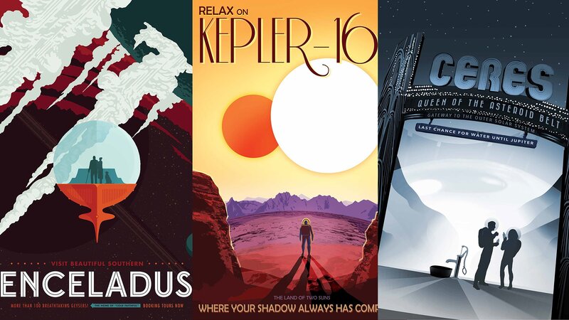 Three Travel Posters — Orange