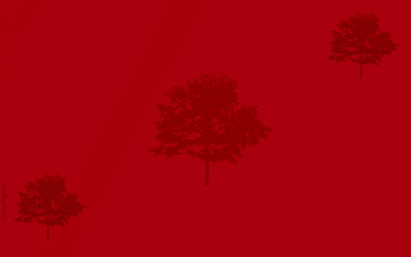 Three Trees on Red