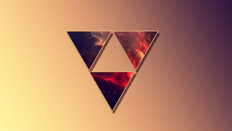 Three Triangles with Nebula
