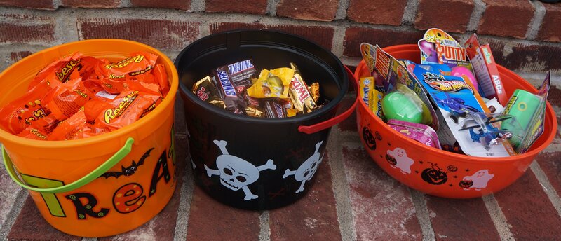 Three Trick-or-treat Buckets