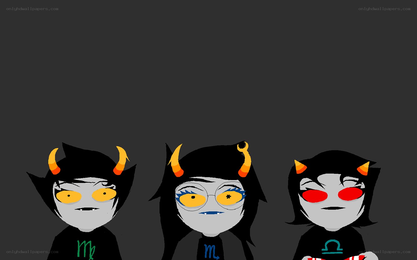 three troll characters with horns