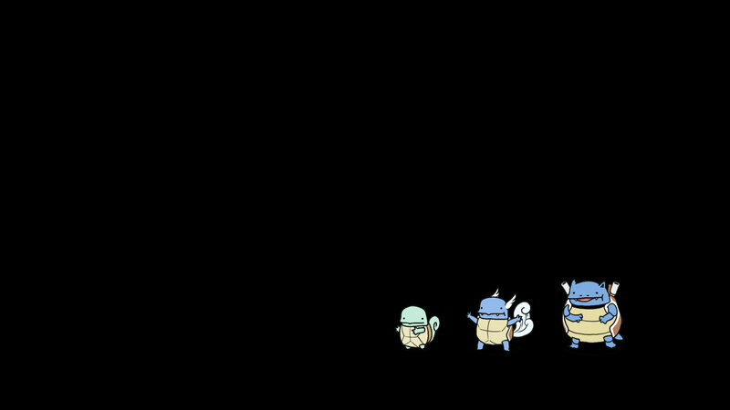 Three Turtle Pokémon — Black