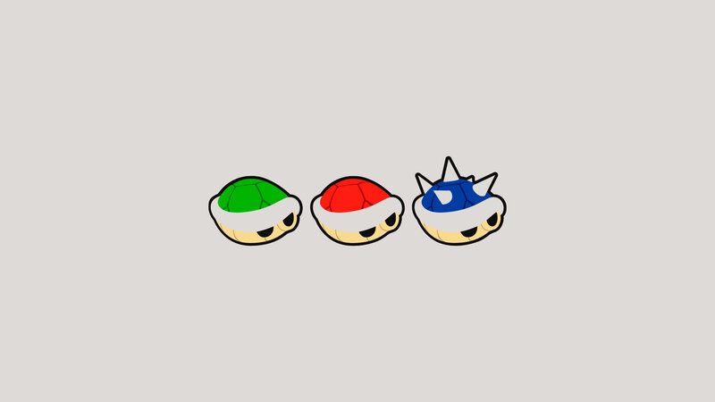 Three Turtle Shells — White