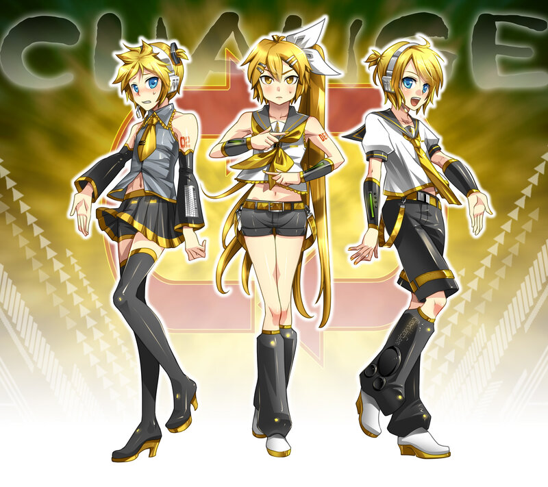 Three versions of a character