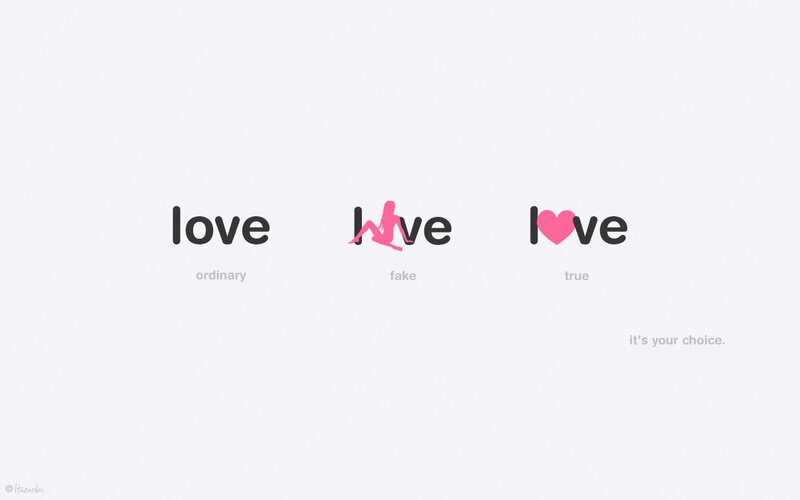 Three Versions of the Word Love