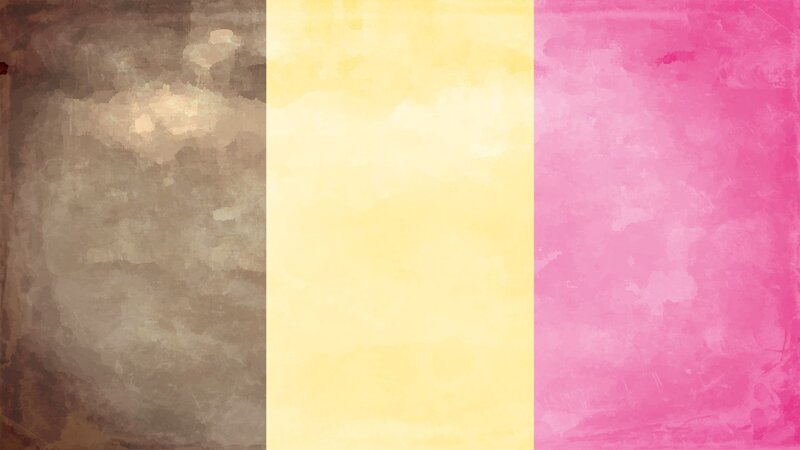 three vertical color panels