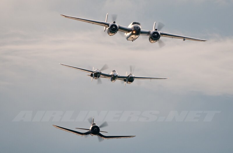 Three Vintage Airplanes — Gray