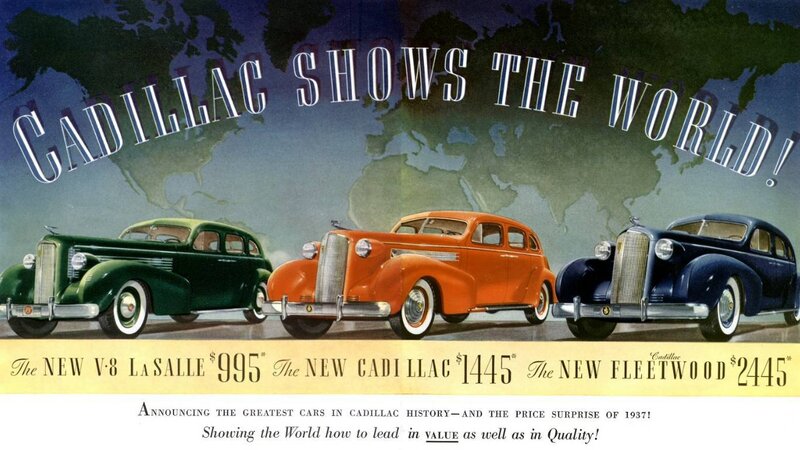 Three Vintage Cars — Green