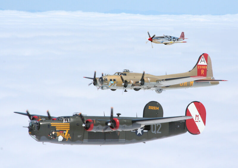 Three Vintage Military Aircraft