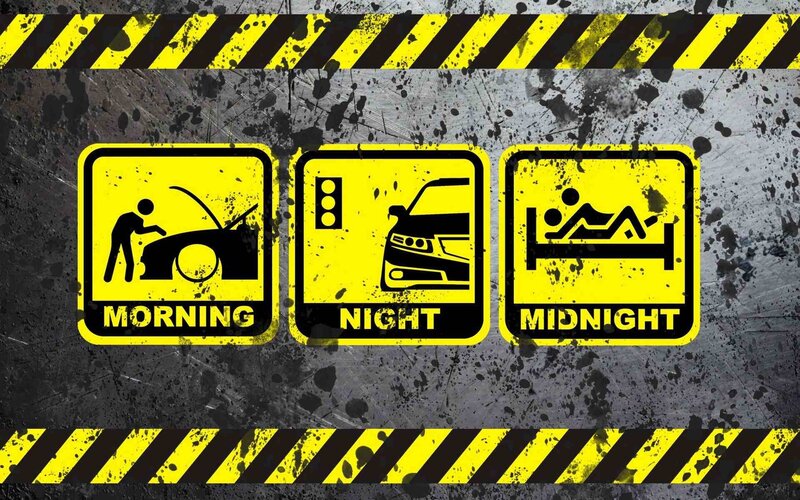 Three Warning Signs — Yellow