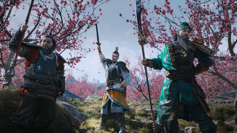 Three Warriors in Armor — Green