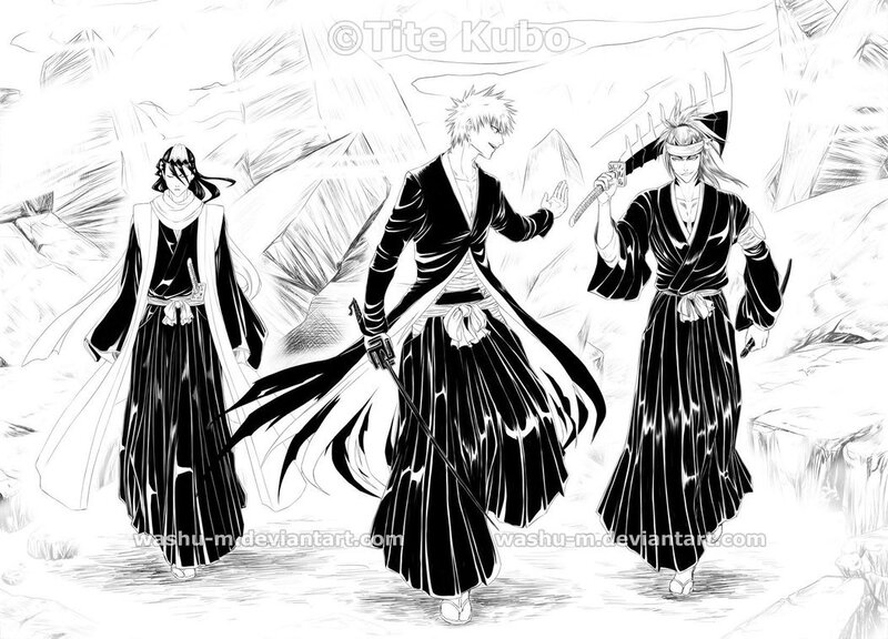 Three Warriors in Robes