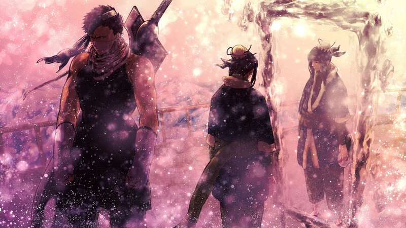 Three Warriors in Snow