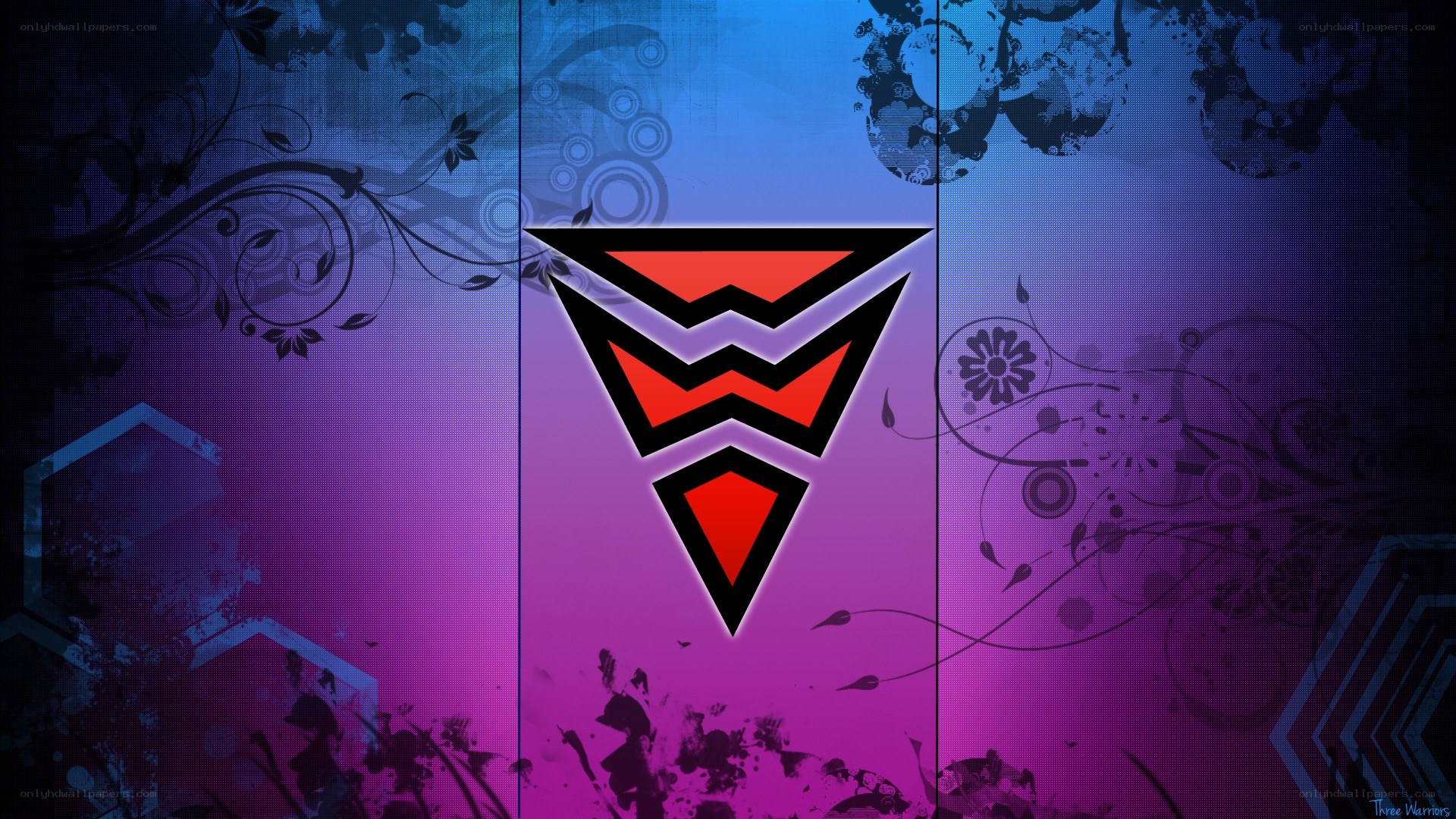Three Warriors logo wallpaper