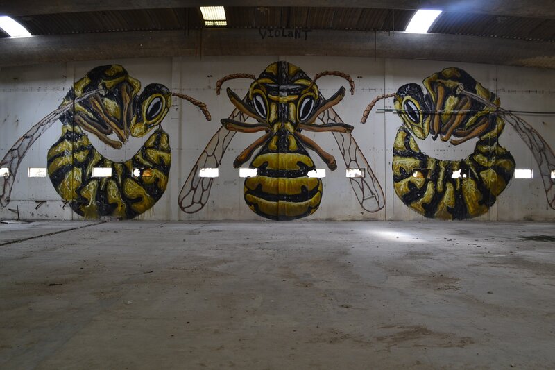 Three Wasp Murals